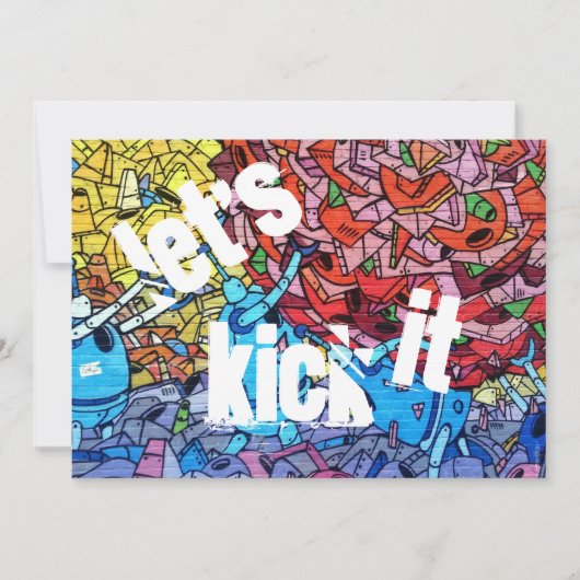 アーバン誕生日招待状 招待状 (正面)