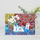 アーバン誕生日招待状 招待状 (スタンド正面)