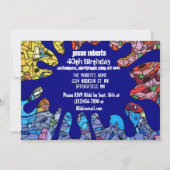 アーバン誕生日招待状 招待状 (裏面)