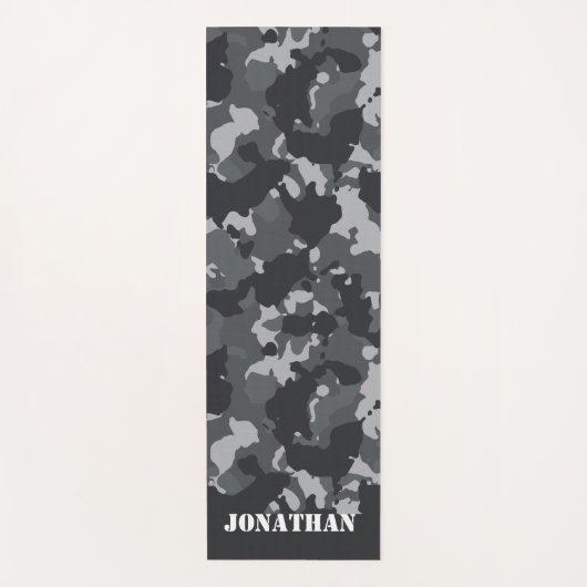 アーバン軍隊アーミーカモフラージュパーソナライズされたカスタム ヨガマット (正面)