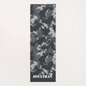 アーバン軍隊アーミーカモフラージュパーソナライズされたカスタム ヨガマット (裏面)