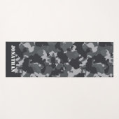 アーバン軍隊アーミーカモフラージュパーソナライズされたカスタム ヨガマット (正面(横))