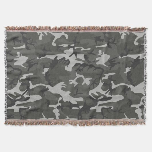 アーバン迷彩柄 スローブランケット (正面)