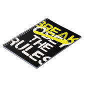 アーバン通りアートはルールのステンシルグラフィティを破る ノートブック (左側)