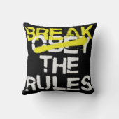 アーバン通りアートは規則原画の落書きを破る クッション (裏面)