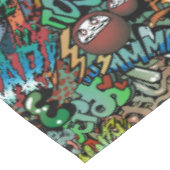 アーバン通りアートグラフィティキャラクターパターン テーブルクロス (アングル)