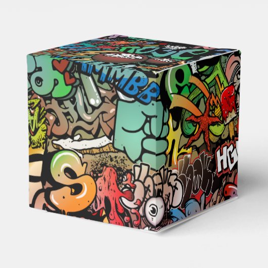 アーバン通りアートグラフィティキャラクターパターン フェイバーボックス (裏面サイド)