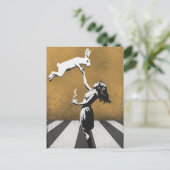 アーバン通りアートグラフィティティーバニー ポストカード (スタンド正面)