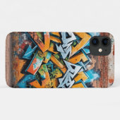 アーバン通りアートグラフィティムラル Case-Mate iPhoneケース (裏面(横))