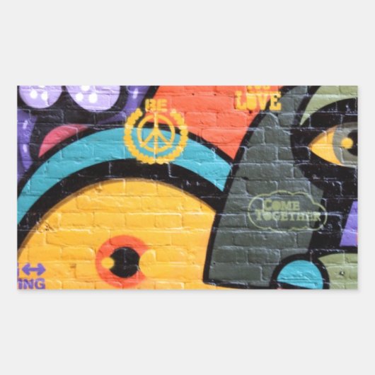 アーバン通りアートグラフィティ 長方形シール (正面)