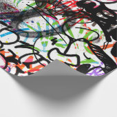 アーバン通りアート落書きアートパターン  ラッピングペーパー (角)