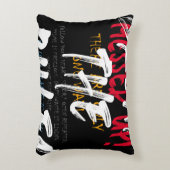アーバン通りスタイルルールを破るスローガンプリント アクセントクッション (正面(垂直))