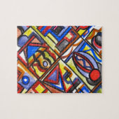 アーバン通りトゥーモダンバウハウスジオメトリアート ジグソーパズル (横)