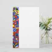 アーバン通り2手絵を描幾何モダン芸術 便箋 (スタンド正面)