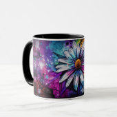 アーバン開花 – グラフィティ&フローラフュージョン マグカップ (正面左)