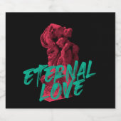 アーバン鮮やかバン，トレンディーグラフィックデザイン永遠の愛 ビールラベル (シングルラベル)