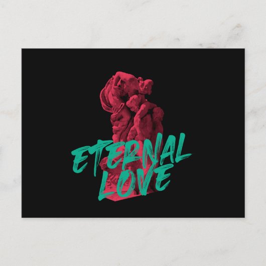 アーバン鮮やかバン，トレンディーグラフィックデザイン永遠の愛 ポストカード (正面)