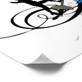 アーバン・お尻フェンシングイラストレーション ポスター (角)