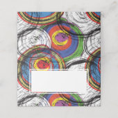 アーバン·グラフグランジィティが夕食のパーティーを渦巻く プレイスカード (外部開封)