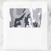 アーバン/スノー迷彩柄 長方形シール (バッグ)