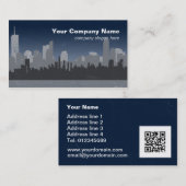 アーバン・スプロールの動揺してな名刺(青い) 名刺 (正面/裏面)