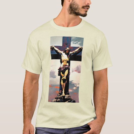 🎨アーバン・セイバー:グラフィティ・アートのイエス✝️🧱 Tシャツ (正面)
