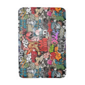 アーバン・ダイナミックスの通りの芸術の落書きの芸術パターン バスマット (正面縦)