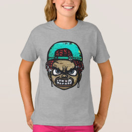 アーバン・レベル：グラフィティ・スタイル・フェイス Tシャツ