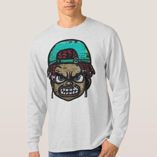 アーバン・レベル:グラフィティ・スタイル・フェイス Tシャツ (正面)