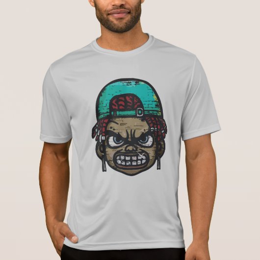アーバン・レベル:グラフィティ・スタイル・フェイス Tシャツ (正面)