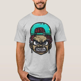 アーバン・レベル：グラフィティ・スタイル・フェイス Tシャツ