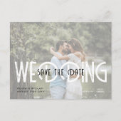 アーバン 予算に関する情報写真を選択して日付を保存 ポストカード (正面)