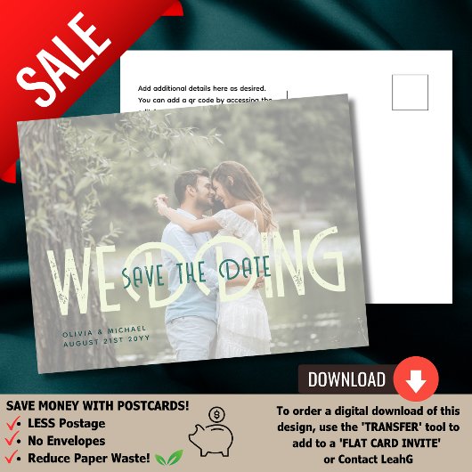 アーバン 予算に関する情報写真を選択して日付を保存 ポストカード