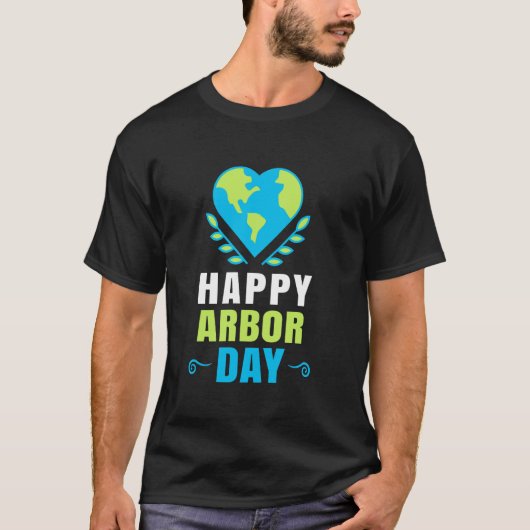 アーバーデイ Tシャツ 地球危機 環境保護 (正面)