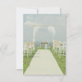 アーバービーチ結婚式シースターストリングライト 招待状 (裏面)