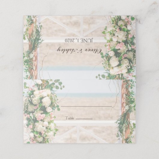 アーバービーチ結婚式プレイス/エスコートカード プレイスカード (外部開封)