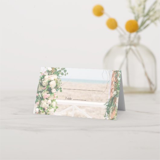 アーバービーチ結婚式プレイス/エスコートカード プレイスカード (正面)