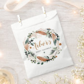 アーバーボヘミアンフェザーグリーンリーリースボホ フェイバーバッグ (クリップ留めされた状態)