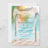 アーバーモダントロピカルビーチ結婚式 招待状 (正面)