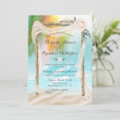 アーバーモダントロピカルビーチ結婚式 招待状 (スタンド正面)