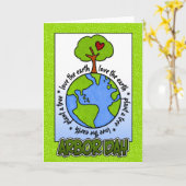 アーバー日 カード (黄色い花)