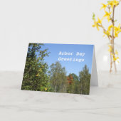 アーバー·デイ·オータム·ウッズ カード (黄色い花)