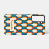 アーパーソナライズされたチカラフルウ虹パターン SAMSUNG GALAXYケース (裏面横)