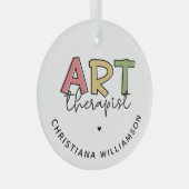 アーパーソナライズされたトセラピストアートセラピーギフト ガラスオーナメント