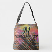 アーパーソナライズされたトテーマラージアーティストトートバッグ クロスボディバッグ (裏面)