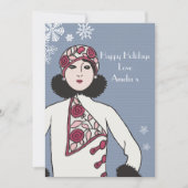 アーパーソナライズされたトデコスタイルクリスマス シーズンカード (正面)