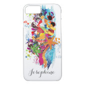 アーパーソナライズされたトポップ・アートのレトロビーチの電話ケース Case-Mate iPhoneケース (裏面)