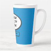 アーパーソナライズされたトポップ・アートの漫画本の音声バブル カフェラテマグ (右)