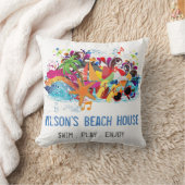 アーパーソナライズされたトレトロサマービーチピロー クッション (ブランケット)