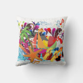 アーパーソナライズされたトレトロサマービーチピロー クッション (裏面)